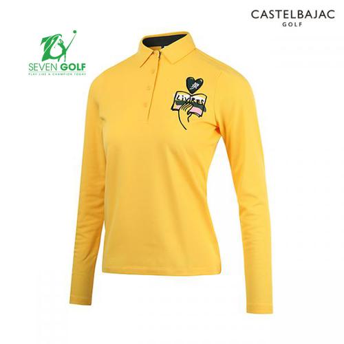 ÁO THUN GOLF POLO NỮ DÀI TAY CASTELLBAJAC BG8FTS503