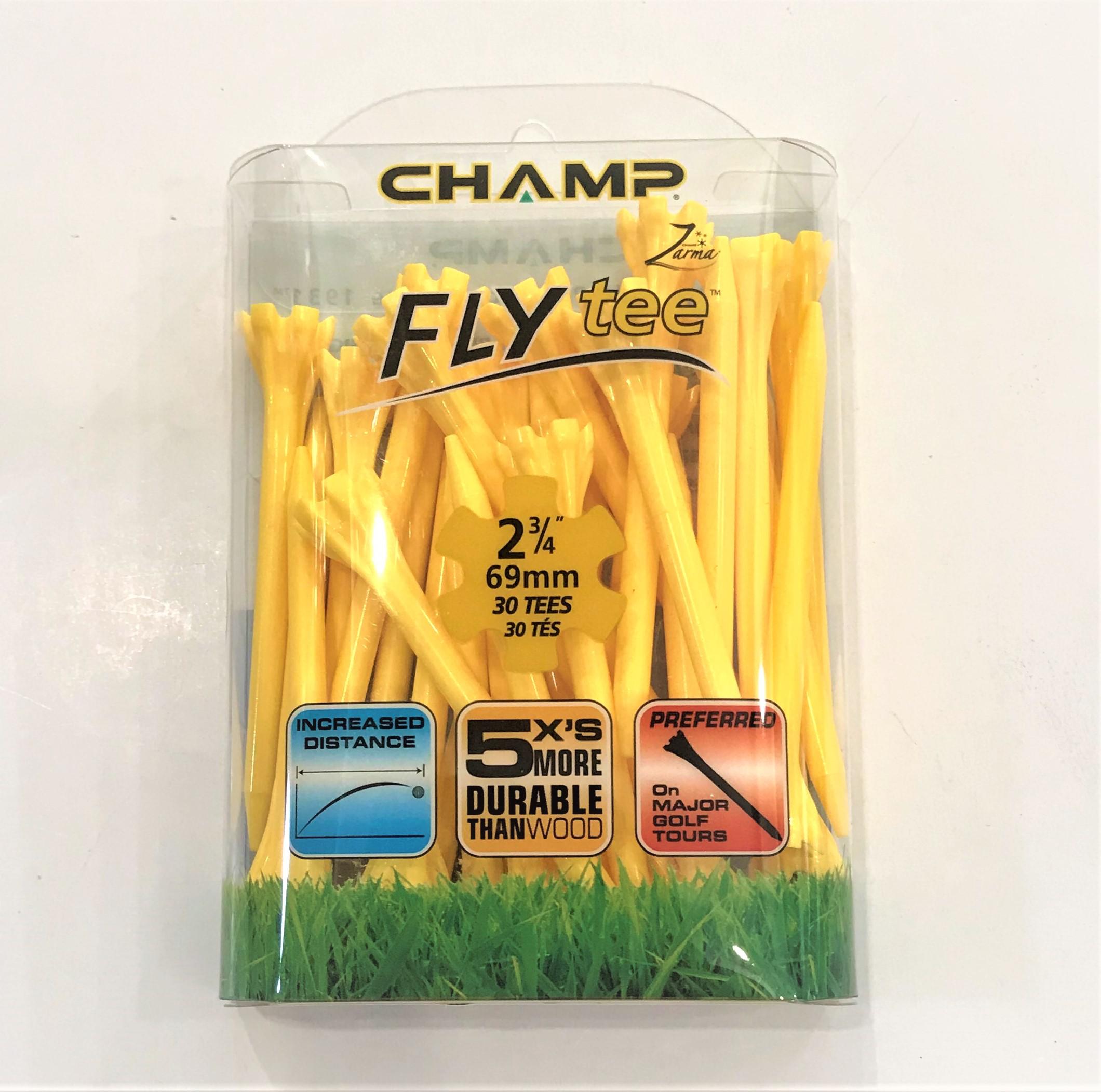 CHAMP FLY TEE GOLF  2-3/4" 30P PACK (YELLOW) - 92522