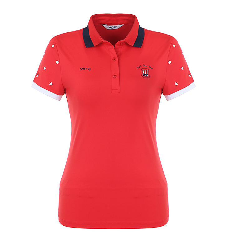 ÁO GOLF POLO NỮ NGẮN TAY PING 12282TO962 RED 