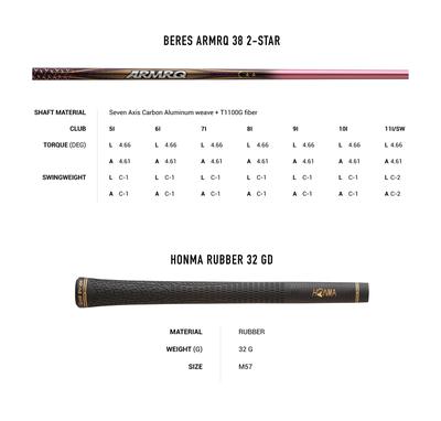 FULLSET BỘ GẬY HONMA BERES 07 2 SAO NỮ