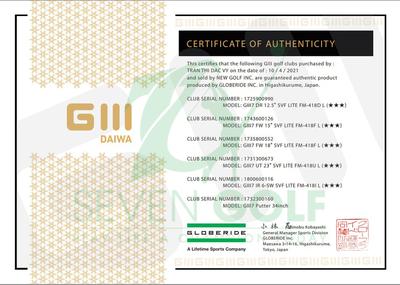 Full set bộ gậy Daiwa_GIII Signature 5 4 Sao