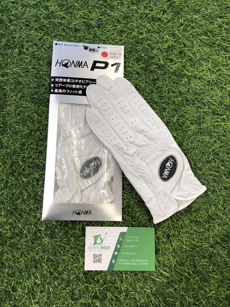 Găng tay golf da Honma P1 Glove (Natural Leather) GV12001 - Giành cho người thuận tay phải