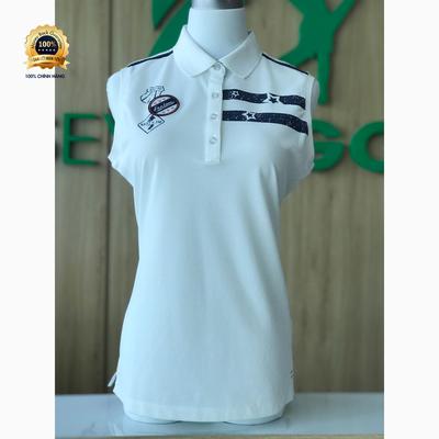 ÁO GOLF NỮ BA LỔ CÓ CỔ FANTOM 22182TL173 IVORY