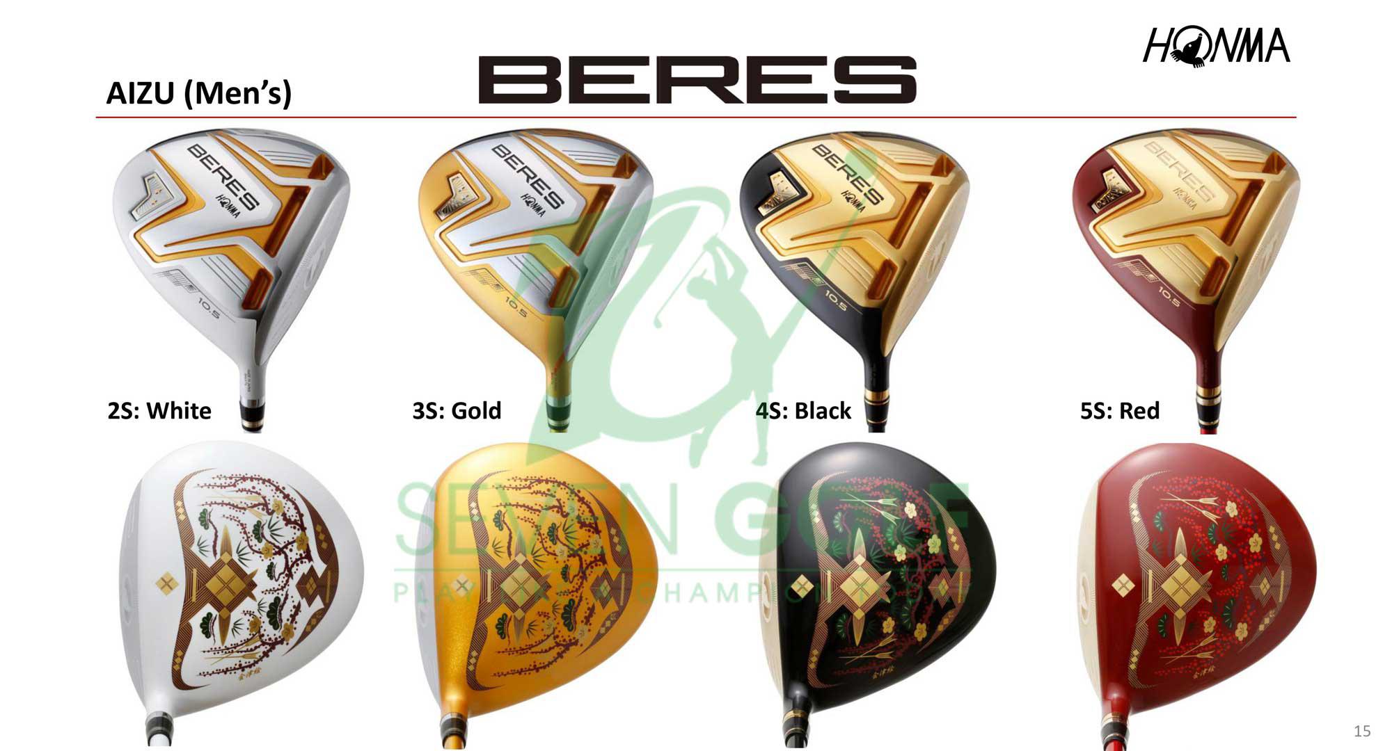 Bộ gậy golf fullset Honma Beres Aizu 3 sao cao cấp