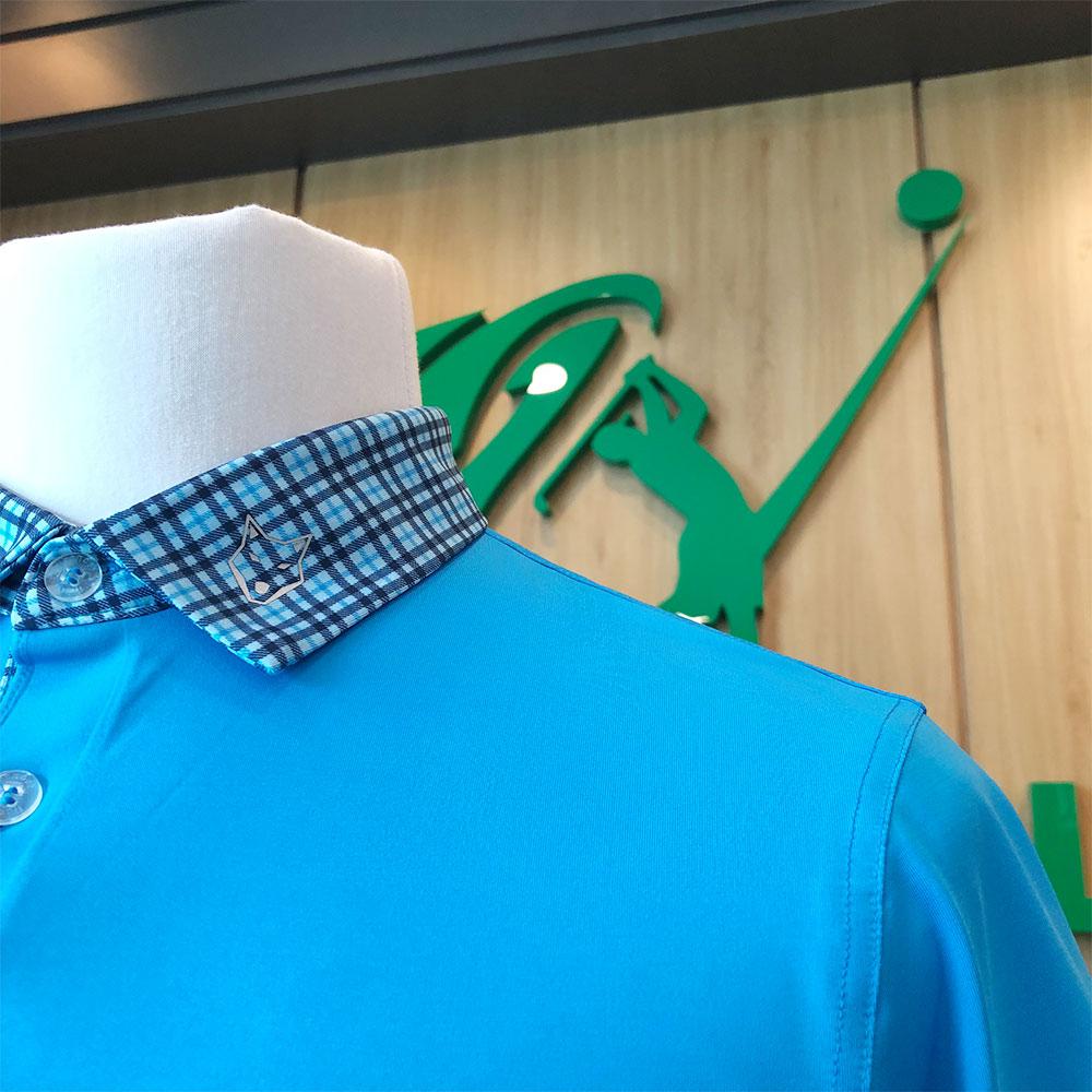 Áo golf nam ngắn tay Handee AM0216 Xanh phối cổ Navy