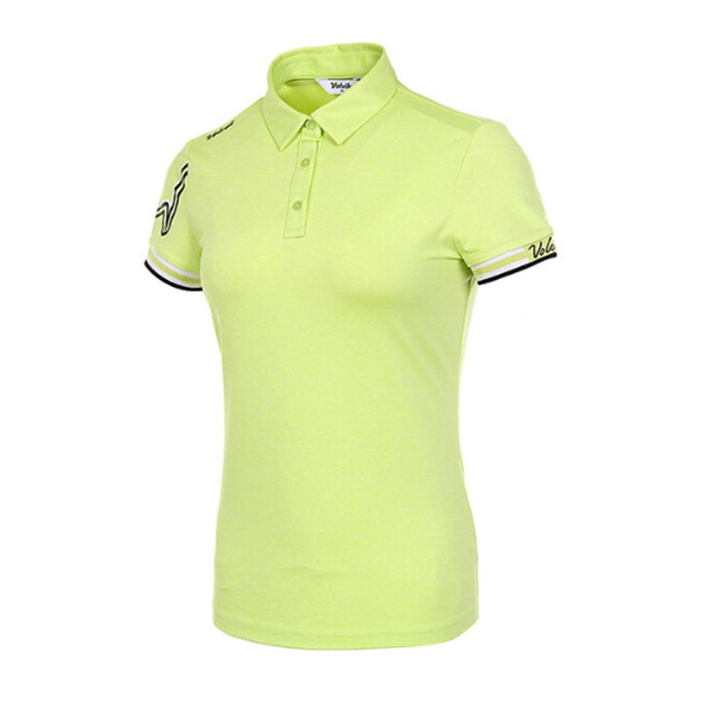 Áo thun golf nữ ngắn tay Volvik VLTSJD95 Lemon