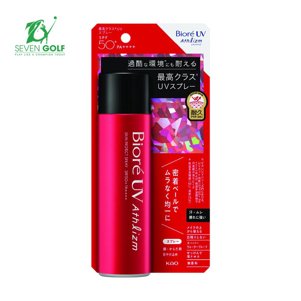 Kem chống nắng vận động chuyên nghiệp dạng xịt Biore UV Athlizm 50SPF (90 Ml) Spray